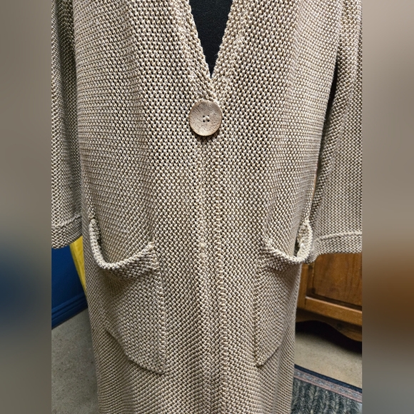 Signature Weekend Long Open Knit Cardigan Size 2X - Picture 6 of 9